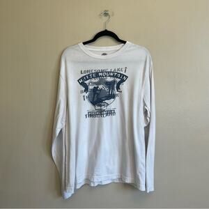 Timberland L long sleeve t-shirt graphic hiking outdoor campcore white mountain